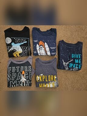 Boys Outer Space Shirts